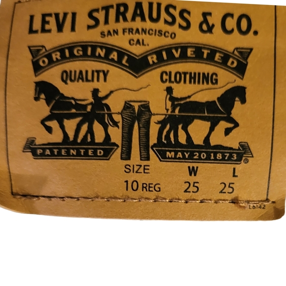 Levi's 505 Boys Khaki Jean sz 10R - Picture 4 of 4